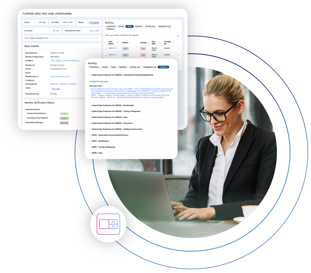 DSR Automation Software | Data Subject Request Management | TrustArc